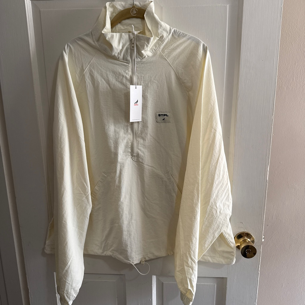Men's Staple Windbreaker/Rain Jacket M Cream